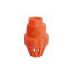 Gajanand Nipple Foot Valve, Color Red, Size 15mm