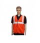 Safety AID Reflective Jacket, Color Orange, Size 2 inch, Material Type Cloth