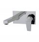 Hindware F360013 Single Lever Basin Mixer With Wall Flange And Spout, Finsih Chrome