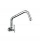 Hindware F110026 Sink Cock With Extended Swivel Spout, Finsih Chrome