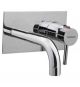 Hindware F280028 Wall Mounted Basin Tap With Wall Flange And Spout, Finsih Chrome