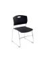 Wipro Transit Breakout Zone Chair, Type Café, Understructure Sparkle Silver Powder Coated, Upholstery Virgin Moulded Plastic
