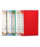 Solo RB 402 Ring Binder-2-D-Ring, Size A4, Red Color