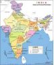 Asian Maps of India, Matt, Size 70 x 100cm