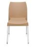 Nilkamal Novella Series Plastic Chair, Color Cream